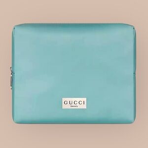 Light-Blue/Silver Gucci Beauty Cosmetic-Makeup Bag